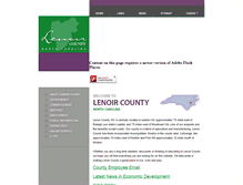 Tablet Screenshot of co.lenoir.nc.us